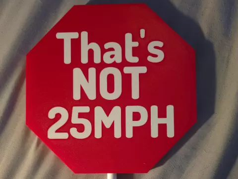 Slow Down Sign