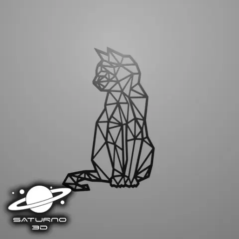 Low poly cat
