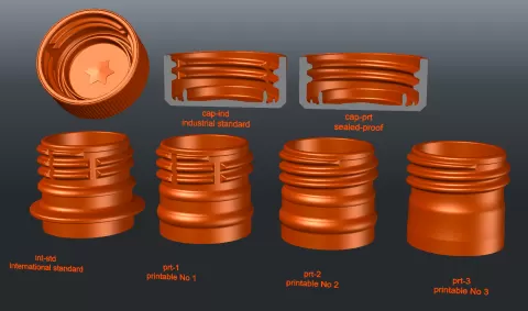 PET bottle PCO28 1810 thread standard models