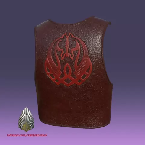 Theoden Back Plate lord of the rings 3D DIGITAL DOWNLOAD FIL - CeredirDesign