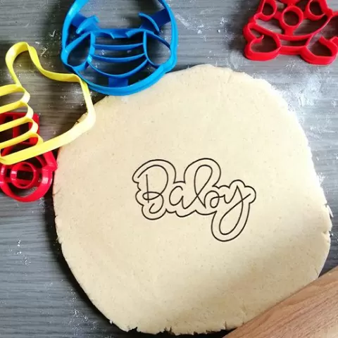 Baby Text Cookie Cutter