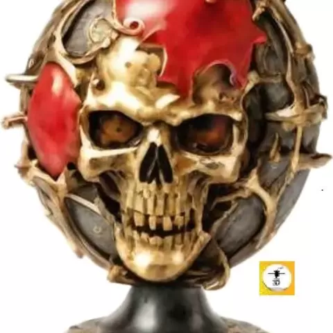 Globo caveira - Edlu3D