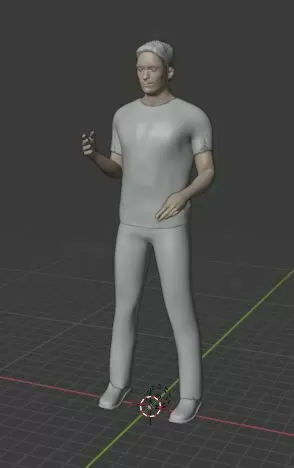 H2 Man standing talking