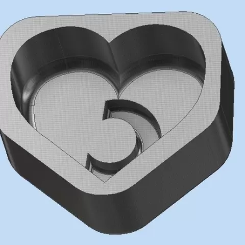 MOLD HEART LETTER C