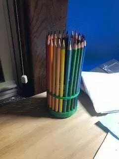 Spinning Colored Pencil Holder