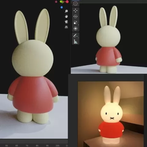 miffy night light, Rabbit Lamp