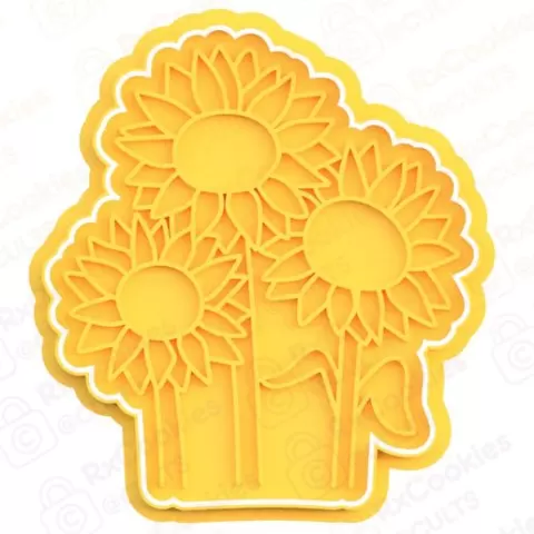 Sunflower cookie cutter