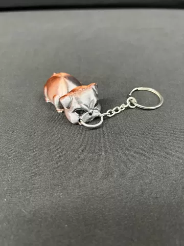 Chibi Bulldog Keychain