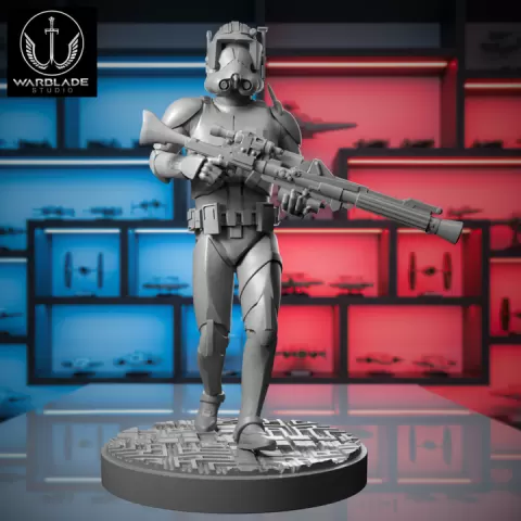 Shatterpoint Republic Clone Marshal Commander by Warblade Studio