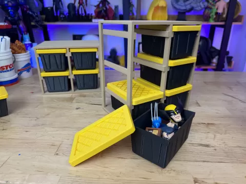 Teeny Storage Rack for the Lowes Teeny Tote Bins!