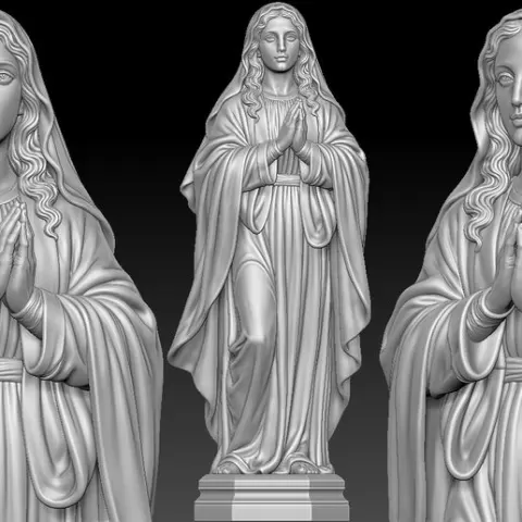 Mary Statue 3D print model
