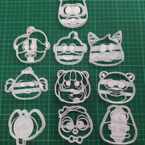 PACK 10 CUT OUT COOKIES SONGS FROM THE ZOO THE CHILDREN'S KINGDOM