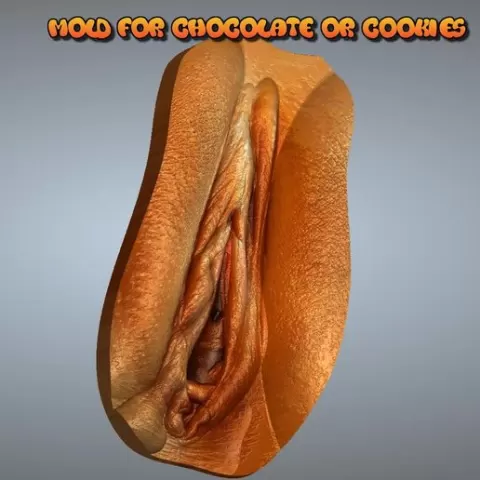 mold for chocolate or cookies "scanned-pussy-vulva-01" real 3D Relief For CNC and sculpture building decor for decoration