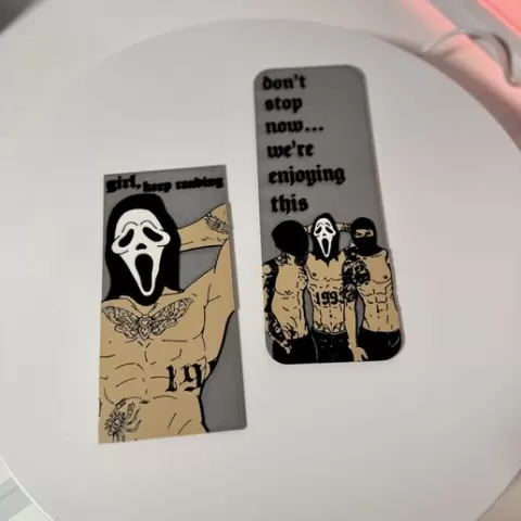 Dark Romance Bookmarks STL Set – Spicy Gothic Bookmark – Horror Aesthetic – 3D Print Book Accessories – BookTok Inspired