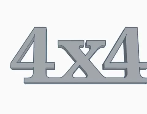 4x4 Emblem
