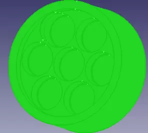 Circular soap mold