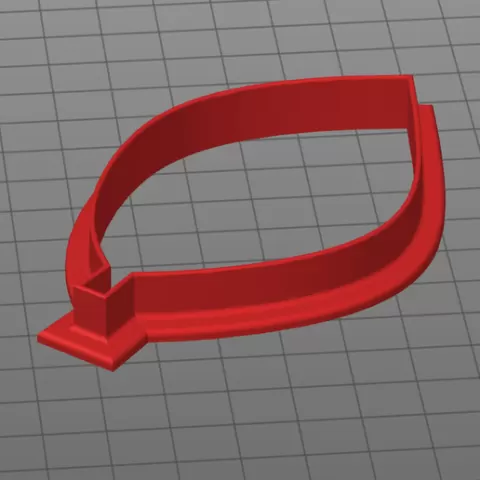 Leaf cookie cutter