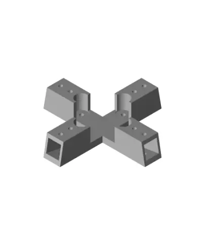 Mostly Parameterized OpenSCAD mini quad with angled arms