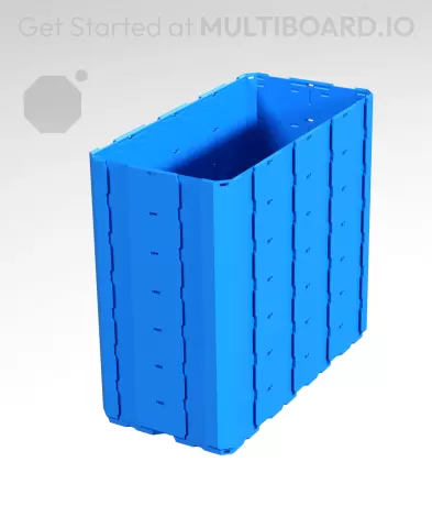 2x4x3.5 LU - Topless Rail - MultiBin Shell