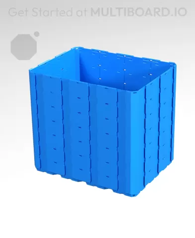 4x3x3.5 LU - Topless Rail - MultiBin Shell