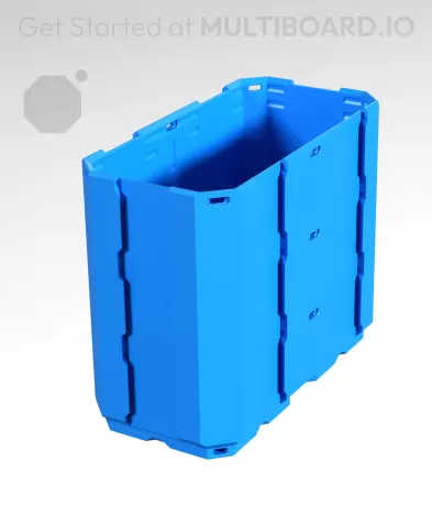 1x2x1.5 LU - Topless Rail - MultiBin Shell