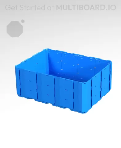 4x3x1.5 LU - Topless Rail - MultiBin Shell