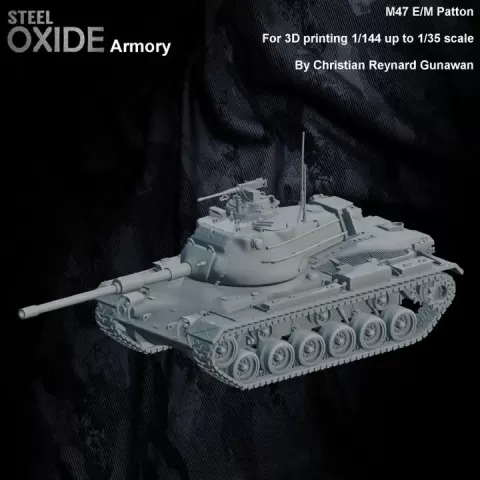 M47 E/M Patton by STEELOXIDE3D