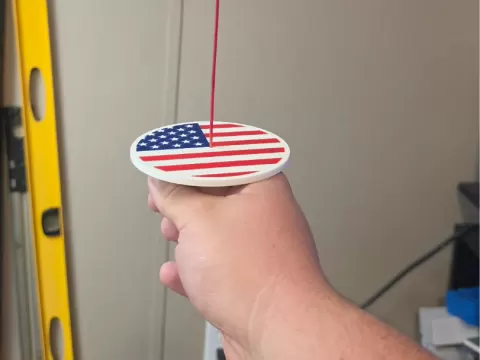 American Flag Sparkler Shield