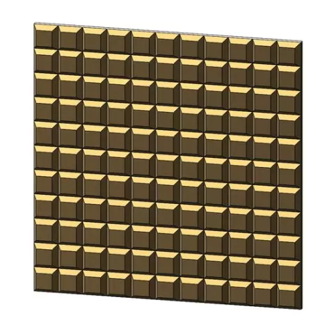 Chocolat squares pattern 3d panel 3D print model
