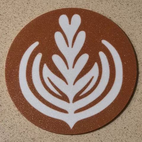coffee art coaster! - 3D Coaster Sector