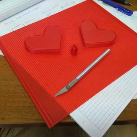 Heart shape pencil case