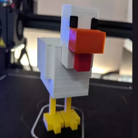 Minecraft chicken - easy assembly, no supports