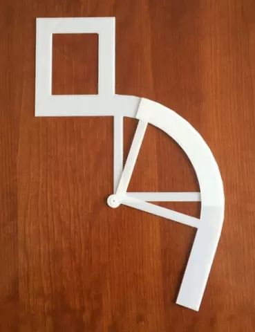 Template for tracing fillet curves