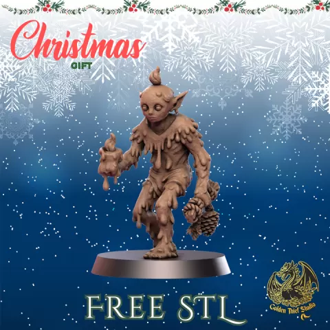 The Candle Wight – Winter Spirit | FREE Christmas Holiday Fantasy Miniature by Golden Thief Studio