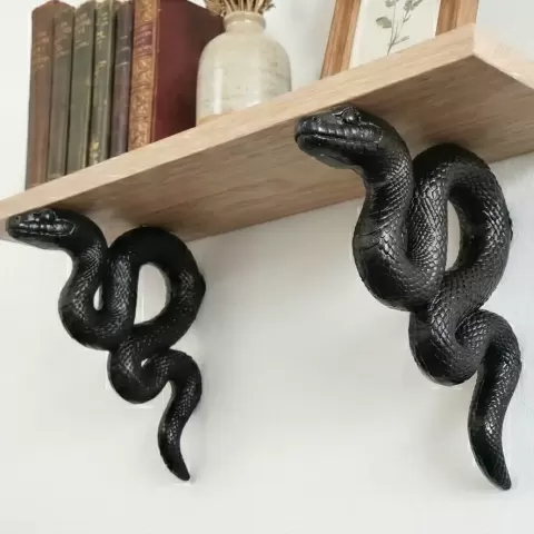 Decorative Snake Shelf Bracket - Meot.3d