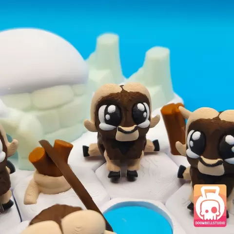 ❄️Mini Musk Ox 🦬 by DoomBellStudio