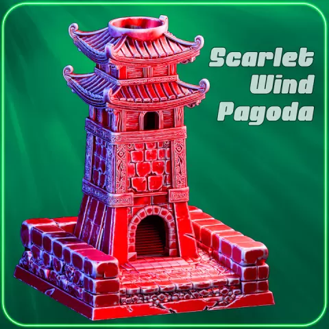 Scarlet Wind Pagoda by 3DVision