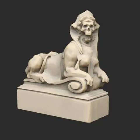 Sphynx Statues x3 Cthulhu