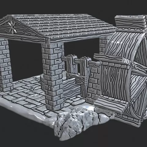 OpenForge - Open-air Water Wheel Mill