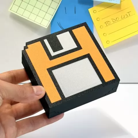 DISKETTE - Floppy Disk Sticky Note Box