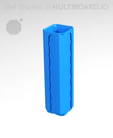1x1x3.5 LU - Topped Rail - MultiBin Shell