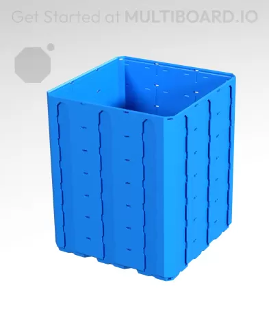 3x3x3.5 LU - Topped Rail - MultiBin Shell