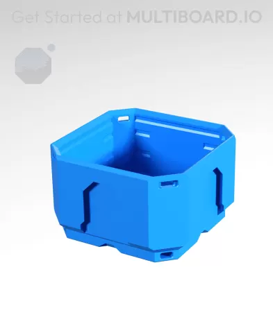 1x1x0.5 LU - Topped Rail - MultiBin Shell