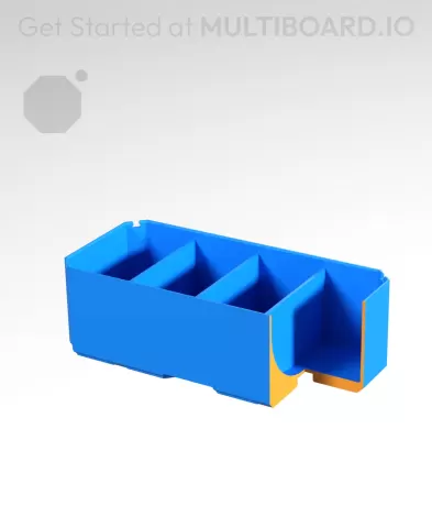 2x1x0.75 CU - Curved - Double Divided Bin - Multibin Insert