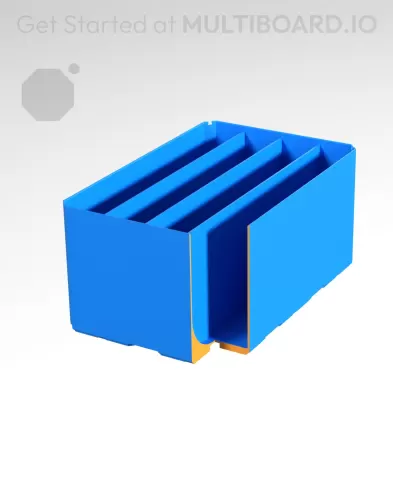 2x3x1.5 CU - Curved - Double Divided Bin - Multibin Insert