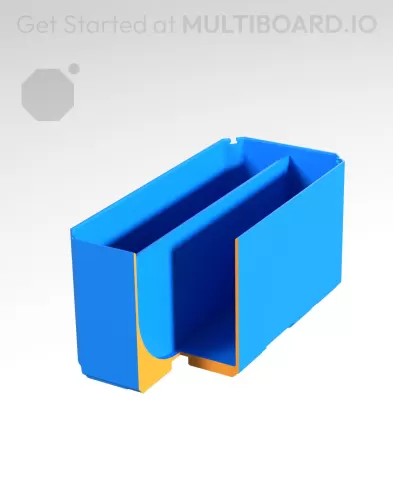1x2x1 CU - Curved - Double Divided Bin - Multibin Insert