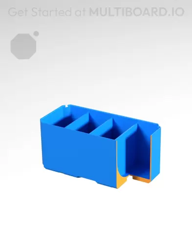 2x1x1 CU - Curved - Double Divided Bin - Multibin Insert