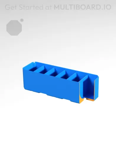 3x1x1 CU - Curved - Double Divided Bin - Multibin Insert