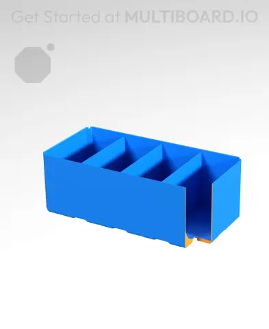 4x2x1.5 CU - Curved - Divided Bin - Multibin Insert