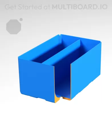 2x3x1.5 CU - Curved - Divided Bin - Multibin Insert